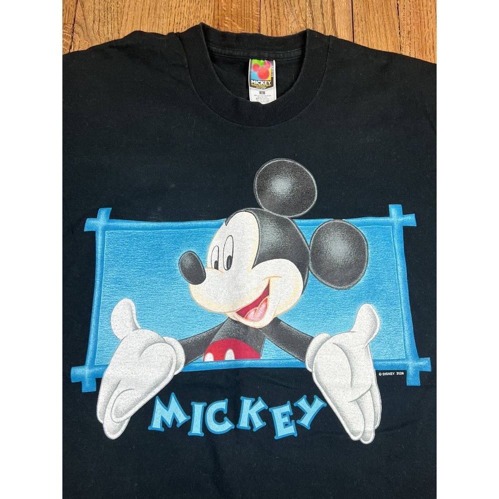 Vintage Disney Mickey Mouse Unlimited T Shirt Single Stitch Men's Size Large‎